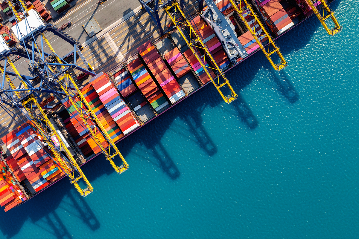 Container terminal and international freight